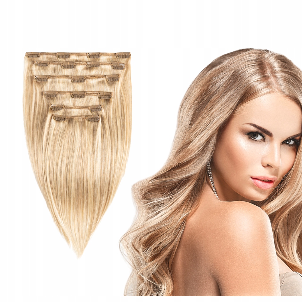 Připínací vlasy Clip In 30 cm 100 g #18/22