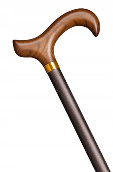 Laska aluminiowa derby Gastrock brązowa matowa