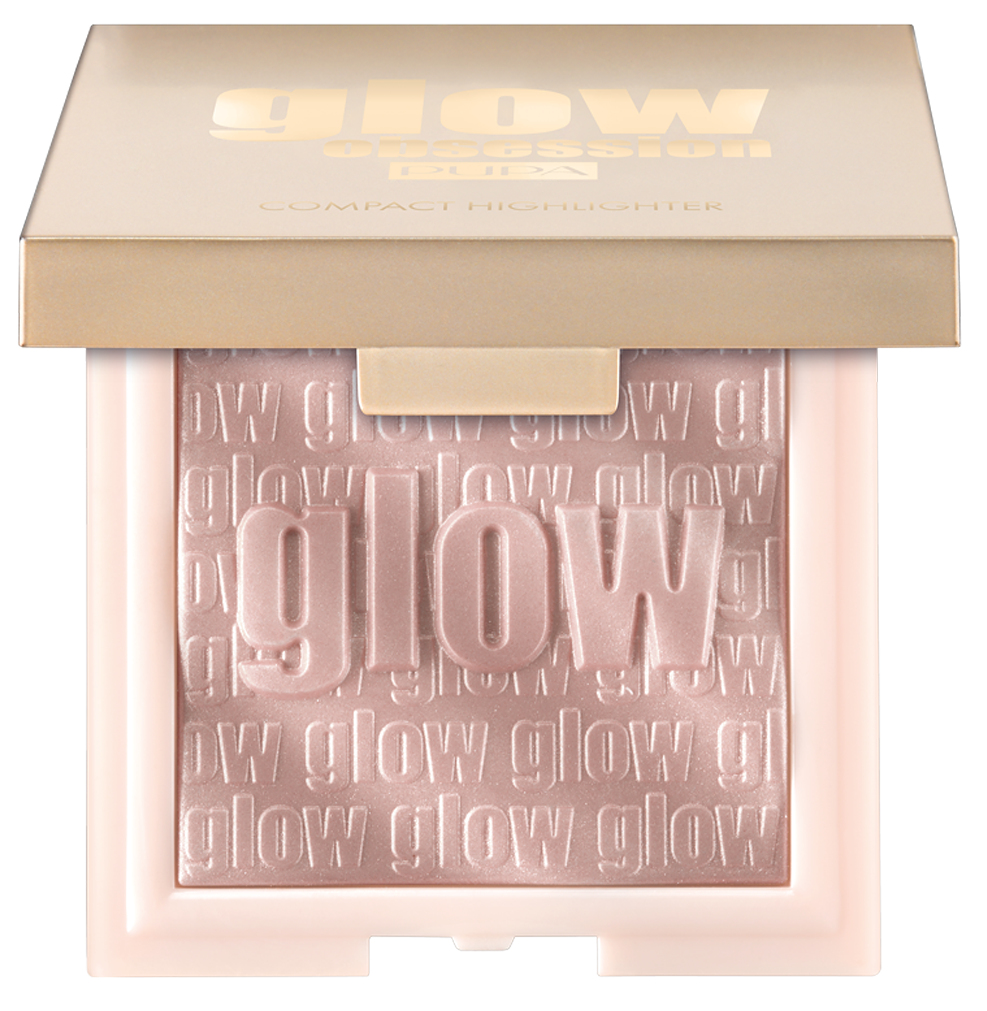 Pupa Glow Obsession Kompaktní rozjasňovač 002 Rose Gold 6 g