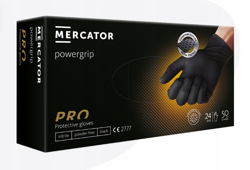 

Warsztatowe Rękawiczki Nitrylowe Powergrip 50SZT L