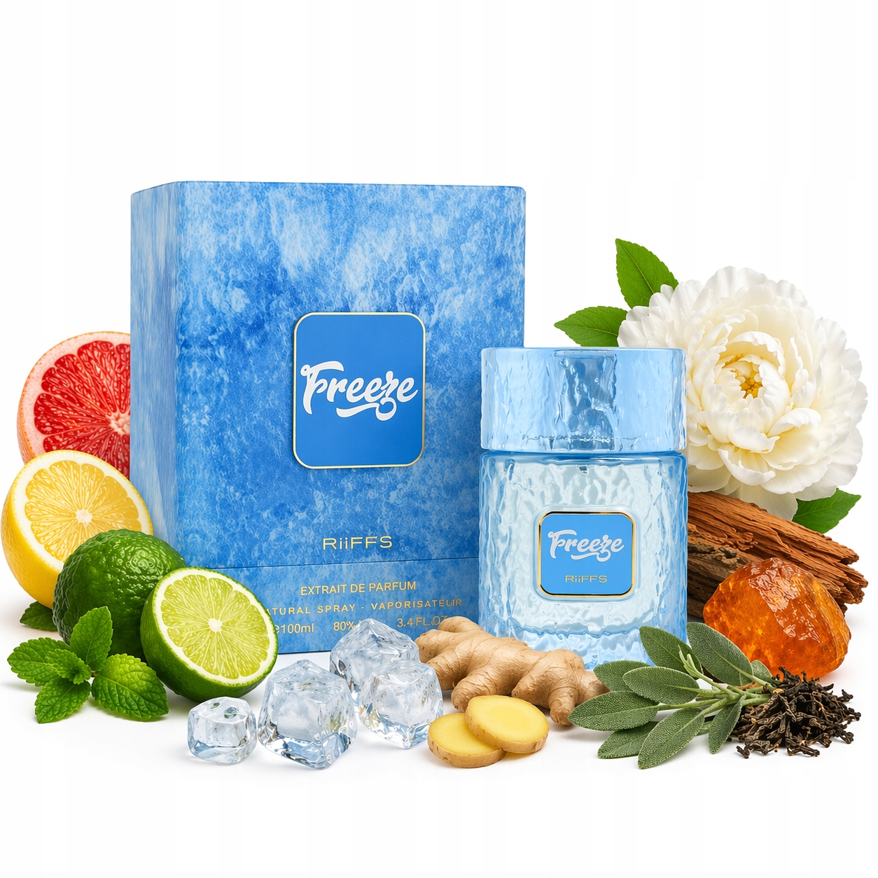 Oryginalne Perfumy Arabskie Riiffs Freeze 100ml Extrait Parfum+GRATIS!