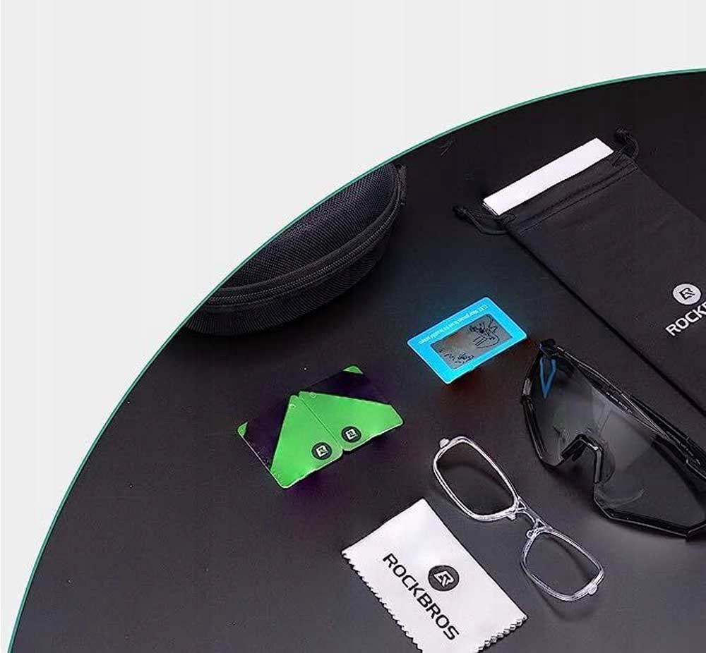ROCKBROS OKULARY ROWEROWE SPORTOWE NA ROWER FOTOCHROMOWE UV400 FOTOCHROMEM Typ ochrony brak informacji