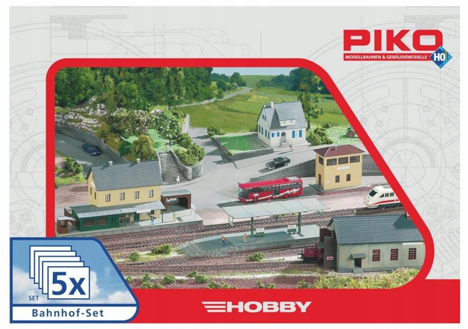 Piko 61923 Nádražní sada 5 budov H0 1:87