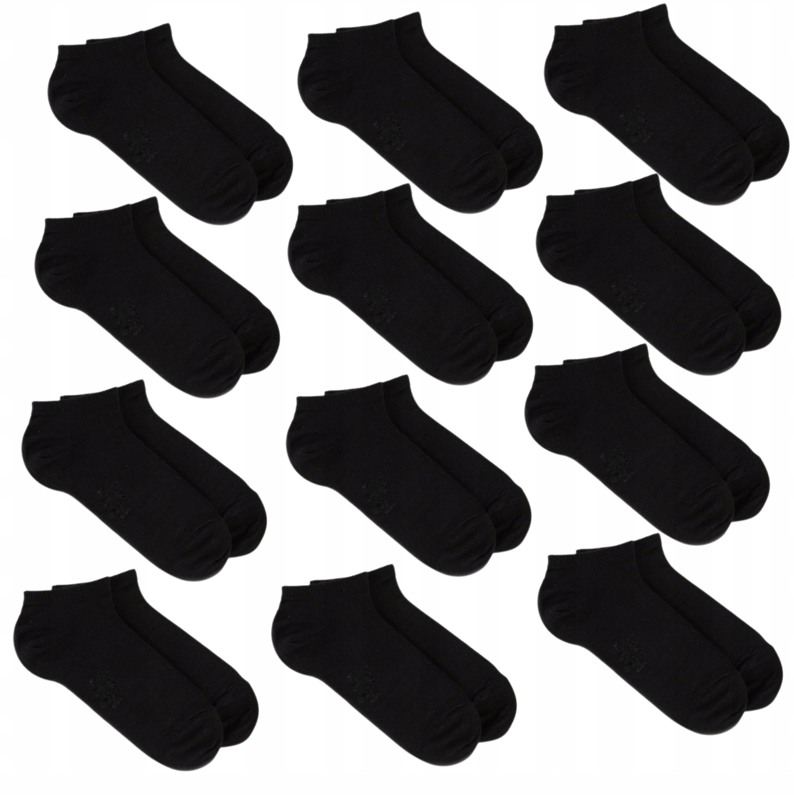 

12x Skarpety Stopki Męskie Bambusowe Czarne 40-43