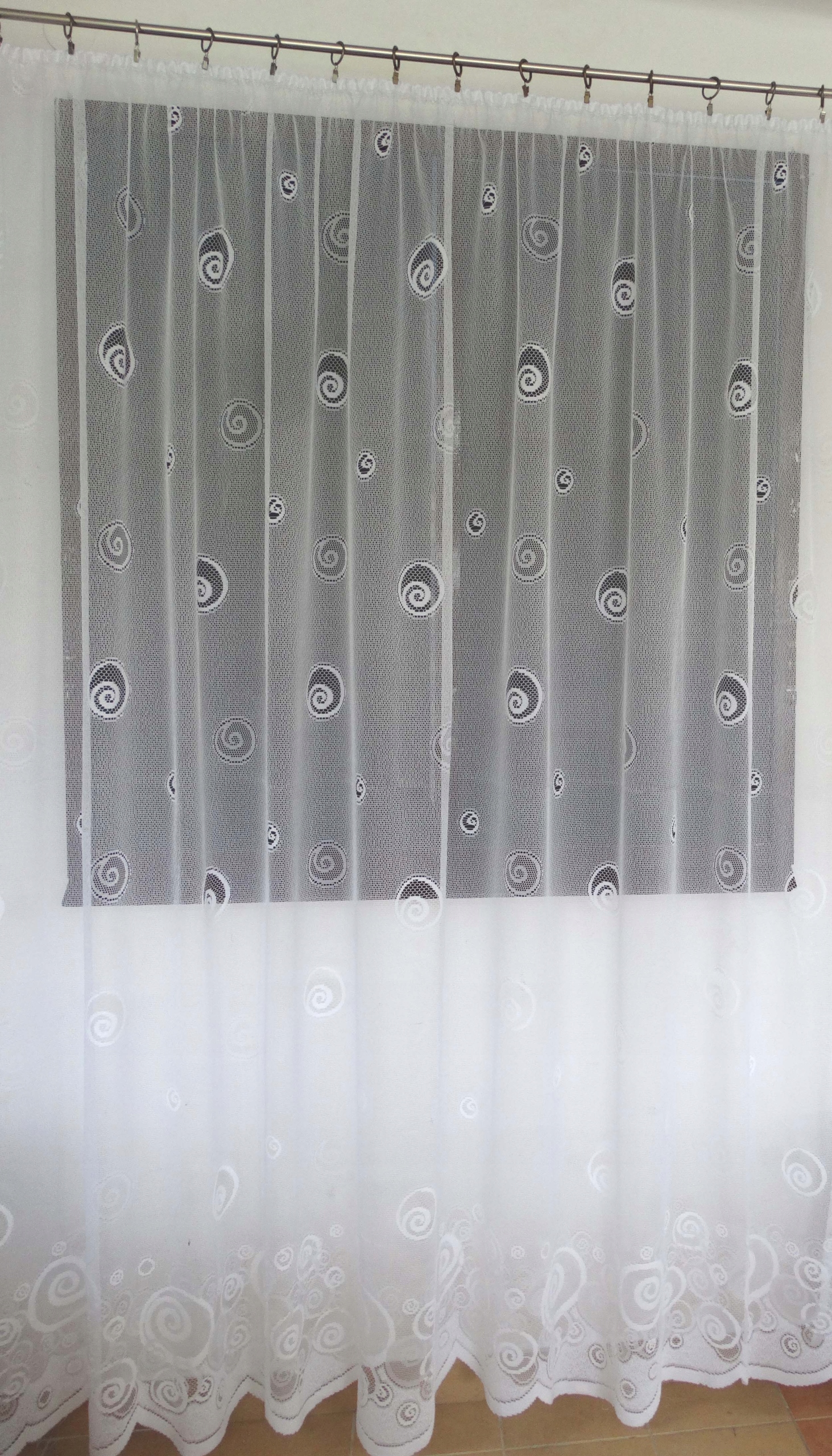 Mg Záclona 600/002 Bílá 400x250 cm Hotová Obšitá Bt