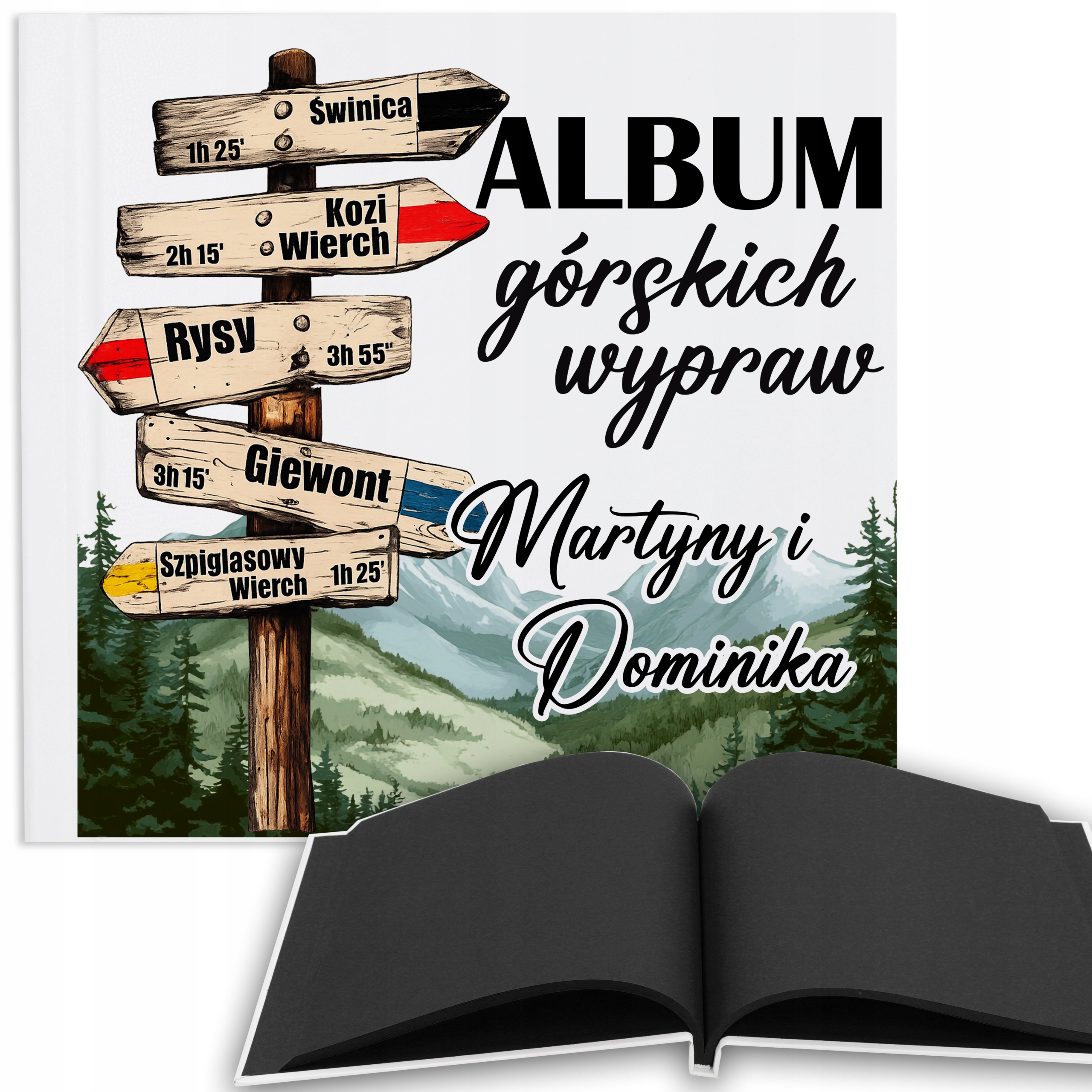 Fotoalbum Dárek Pro Páry Pro Milovníky Hor 100 stran Černé