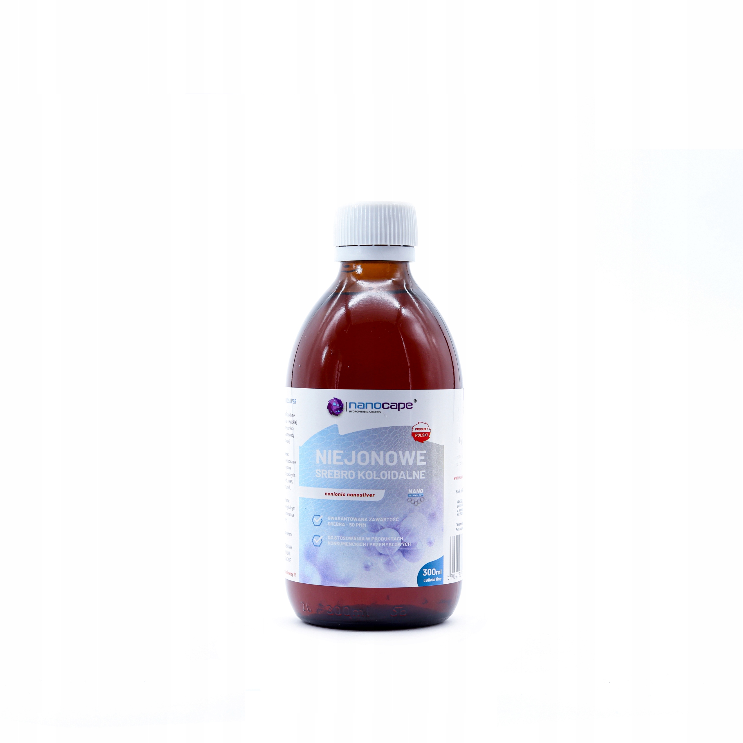 

Niejonowe Nano Srebro Koloidalne Ag 50 ppm 300ml