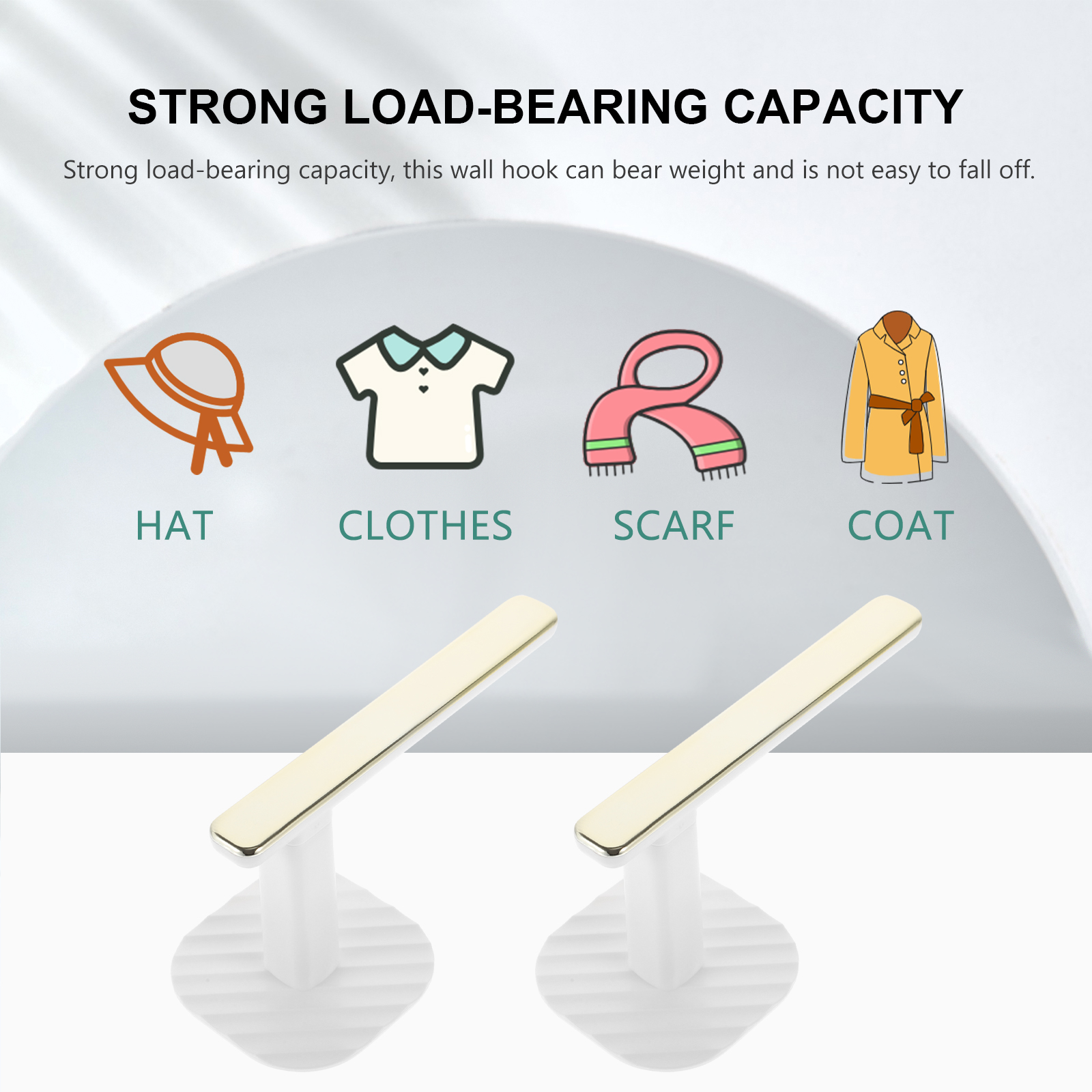 SAMOPRZYLEPNY WIESZAK ŚCIENNY TYŁ NOŚNY DRZWI Marka bez marki