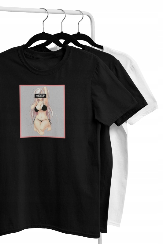 

Koszulka Hentai Anime Manga Prezent Fana Czarna M