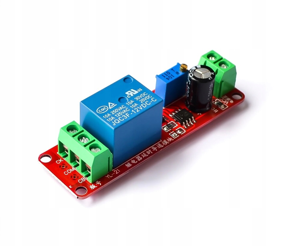 

Moduł Czasowy Z Przekaźnikiem 10A Opóźniacz