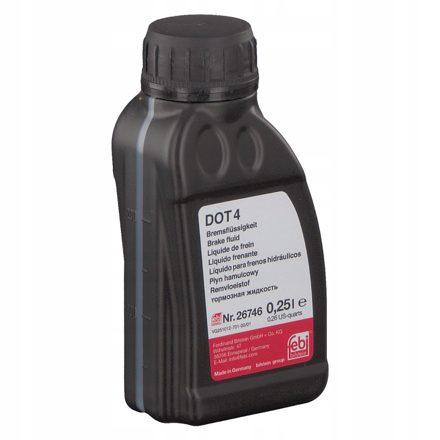 

Płyn Hamulcowy DOT4 0,25L Febi Bilstein 26746