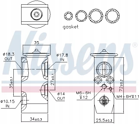 ZAWOR ROZPREZNY КОНДИЦІОНЕРА NISSENS EAN ( GTIN ) 5707286468528 foto 5