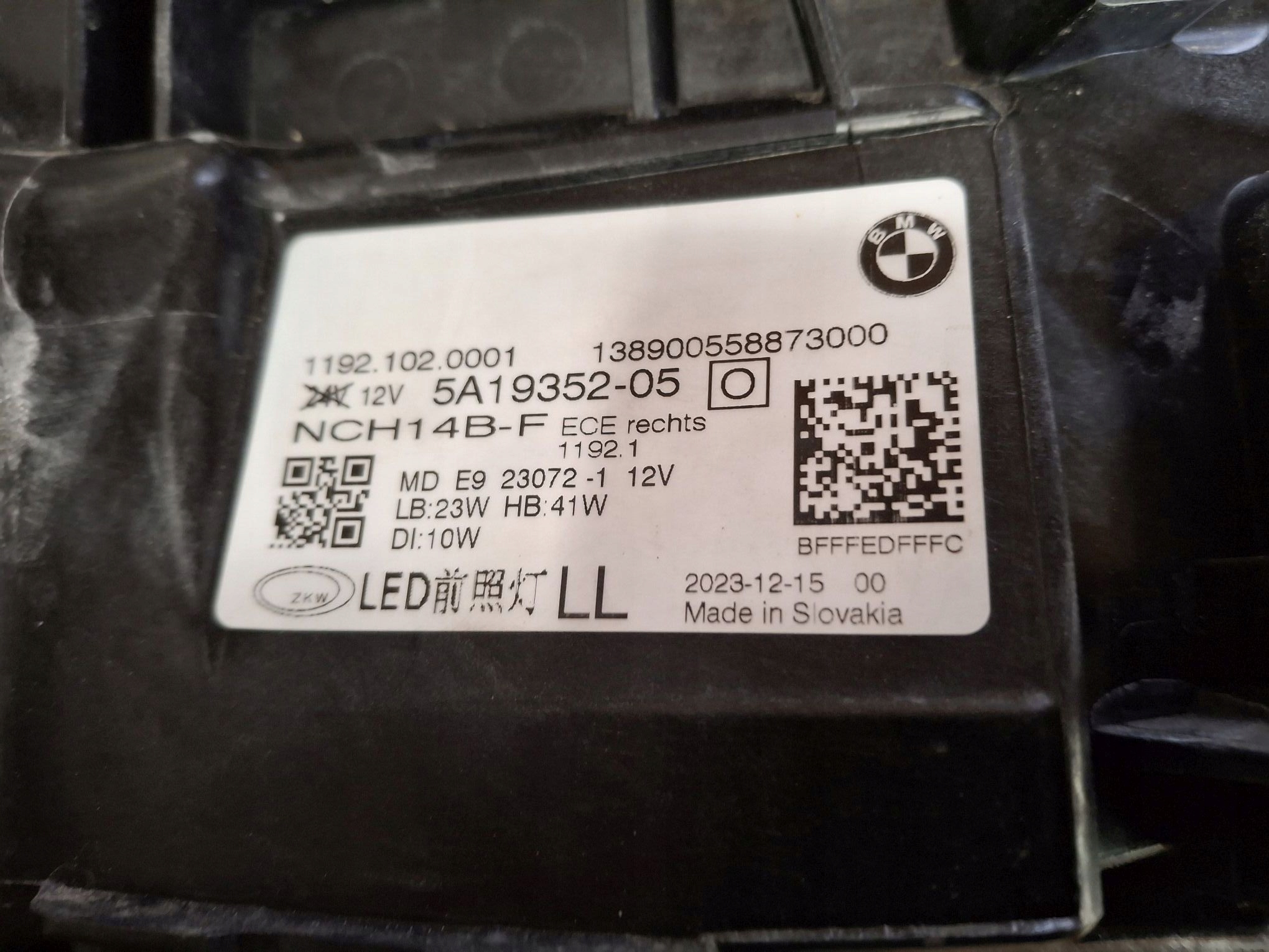 light right front FULL LED BMW 4 G22 G23 2020R->