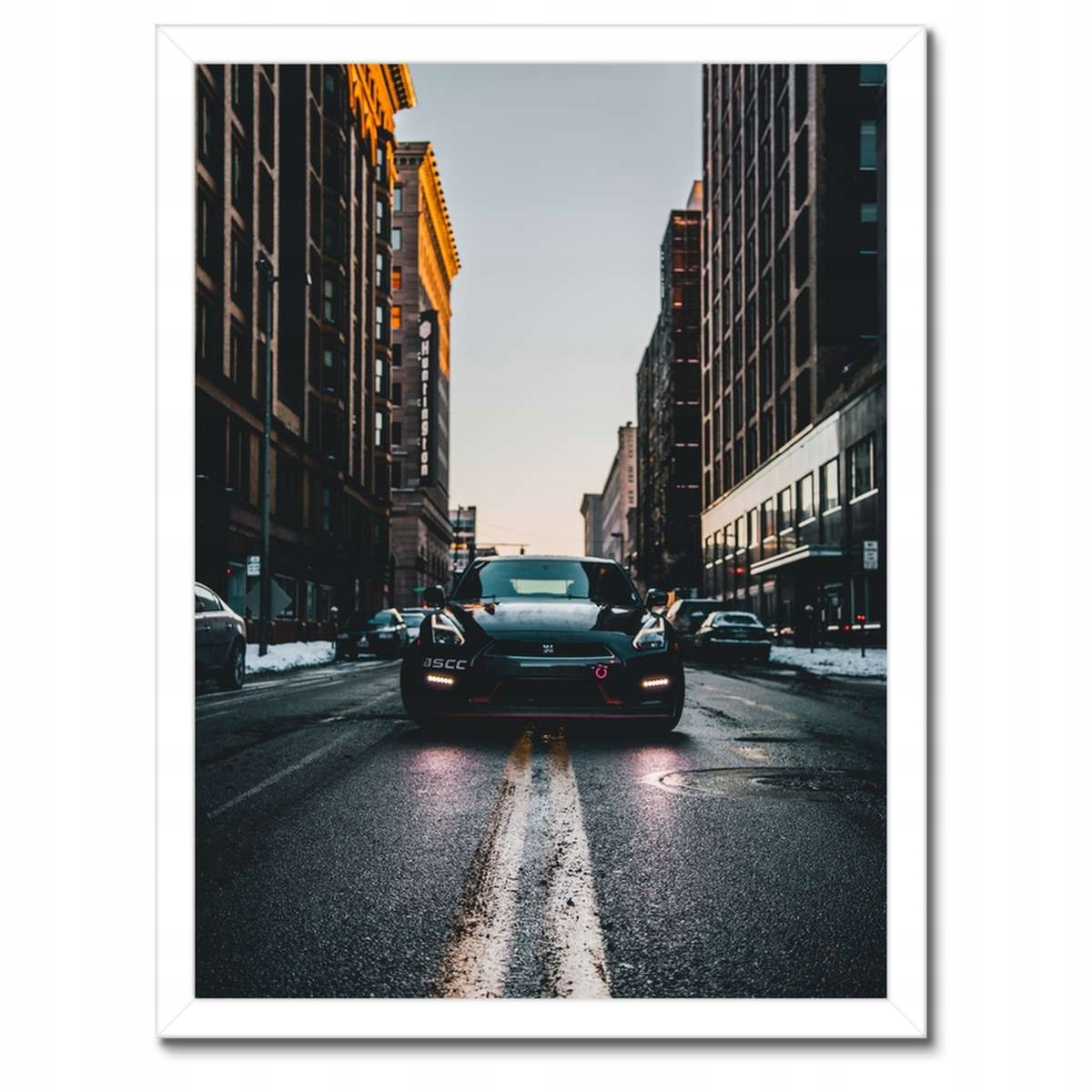 Plakáty v rámu 30x40 Černý Nissan Gtr