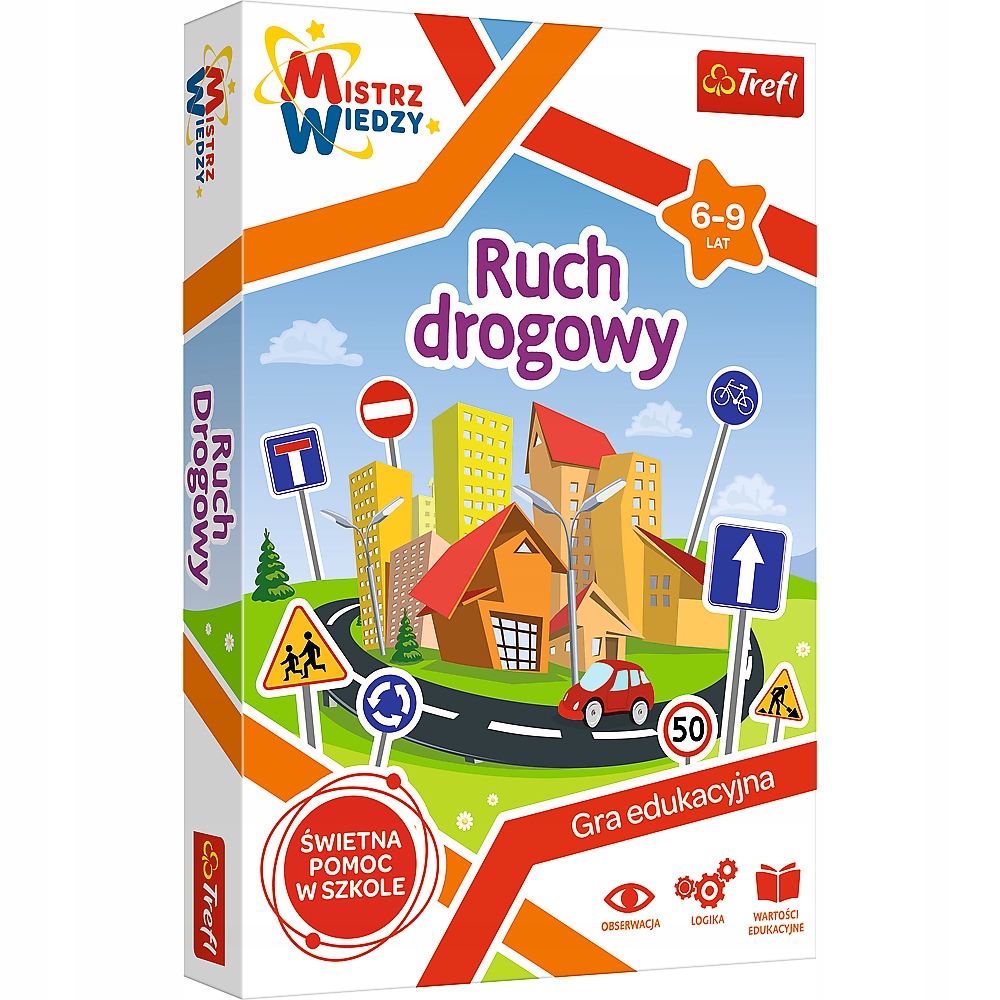 

Gra Edukacyjna Ruch Drogowy Mistrz Wiedzy Trefl 6+