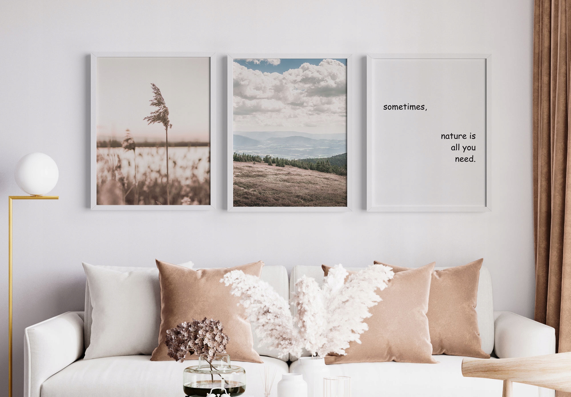 Zestaw plakatów 3 x 30x40 cm Natura Szerokość produktu 30 cm