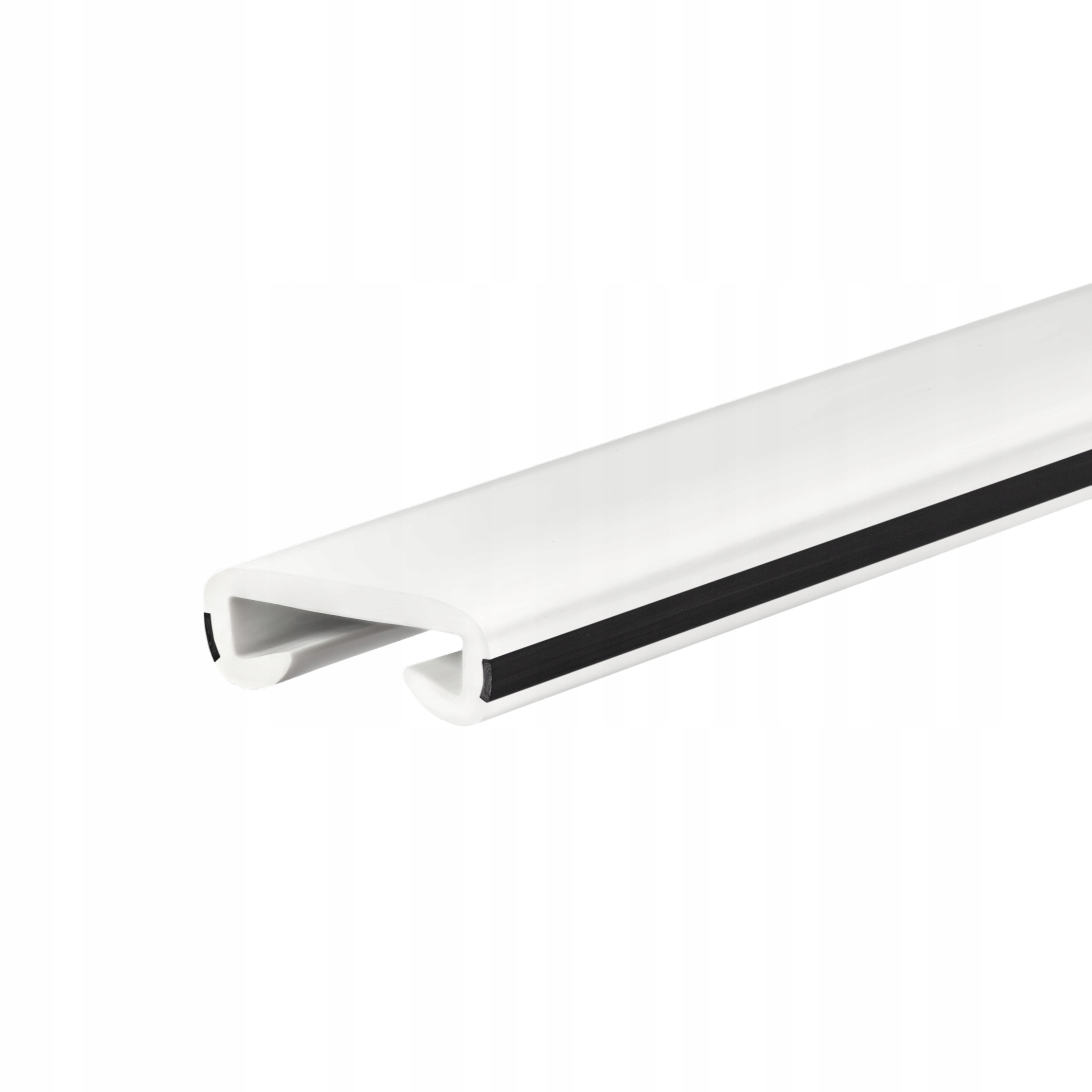 Pvc zábradliový profil Lux, zábradliový profil, zábradlie 40x8 mm biele/čierne