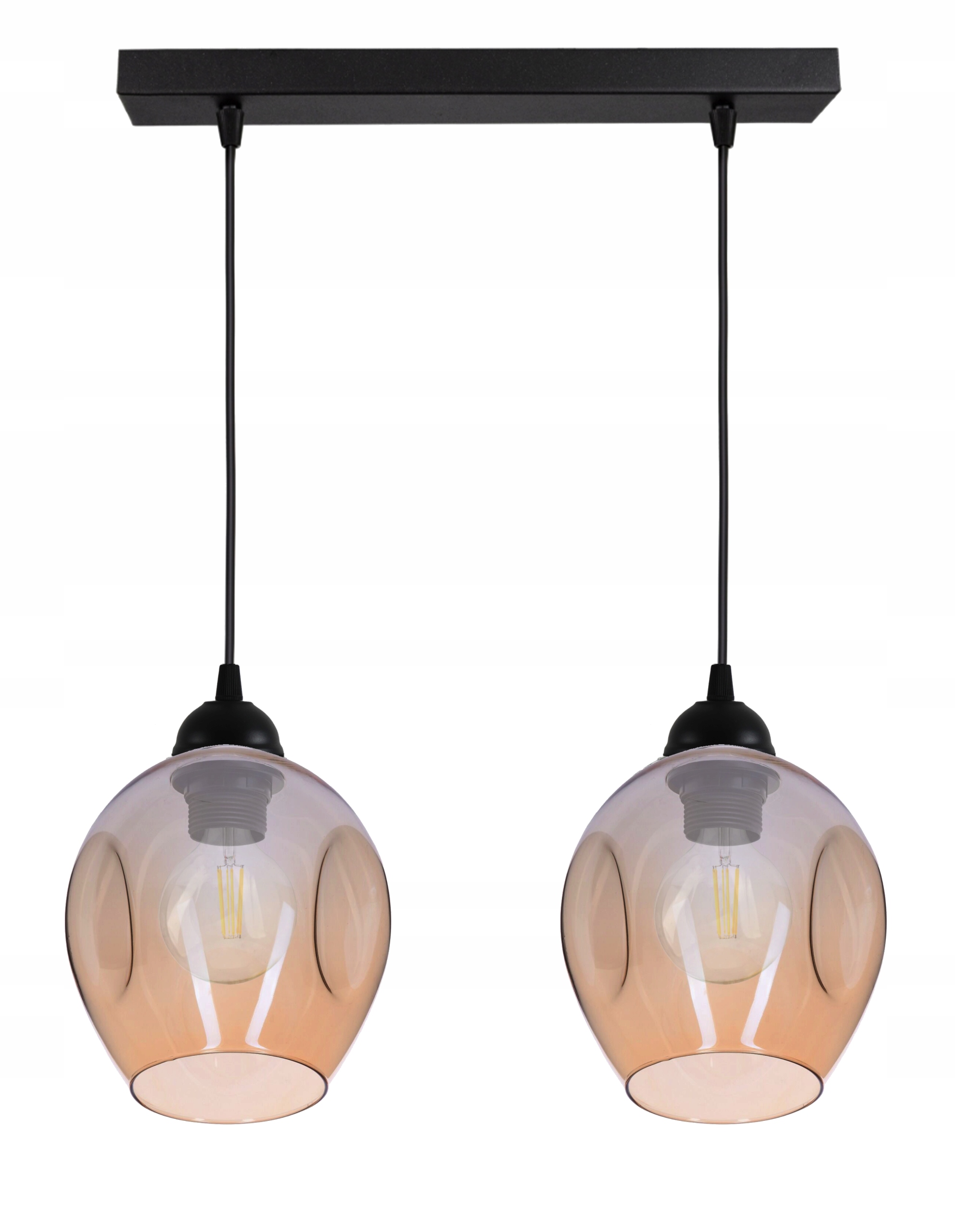 

Lampa Wisząca Żyrandol Plafon Edison Loft Szkło
