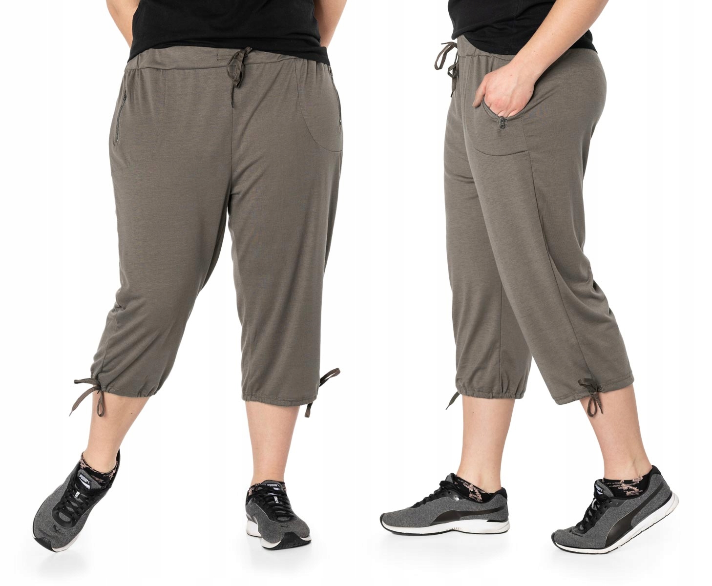 

Duże Krótkie Spodenki Damskie Rybaczki 86022-3 6XL