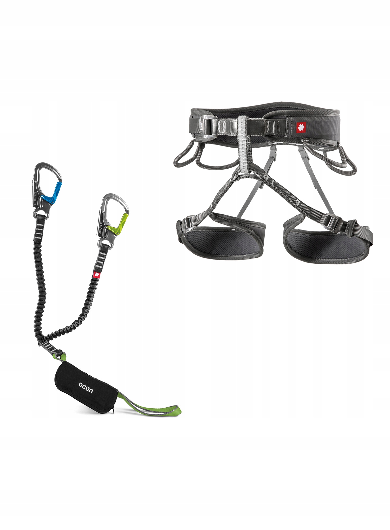 Zestaw Via Ferrata Ocun Via Ferrata Twist Set grey M-XL