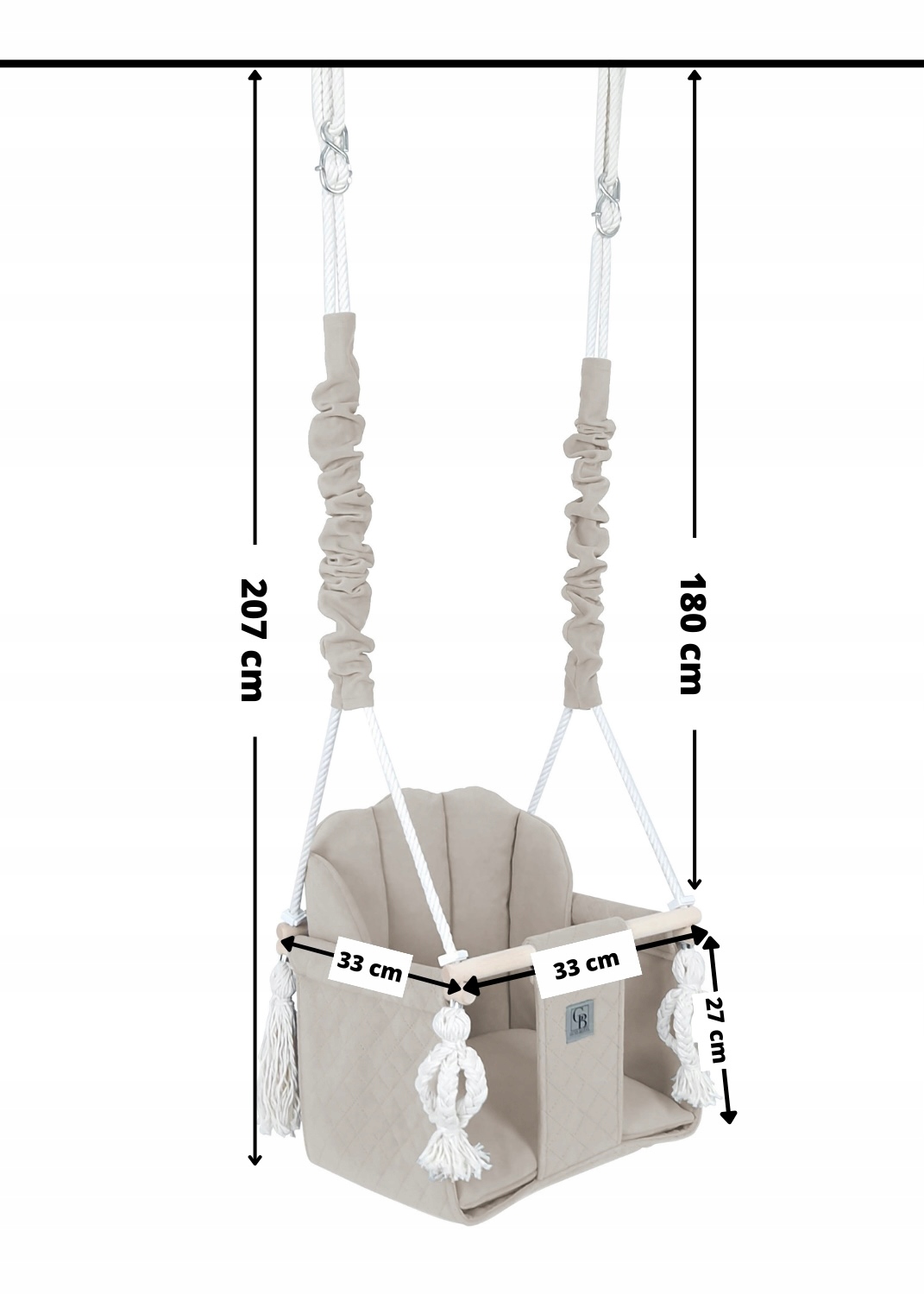 HUŚTAWKA DLA DZIECI DO DOMU REGULOWANA PRODUCENT CERTYFIKAT - CE Maks. obciążenie 30 kg