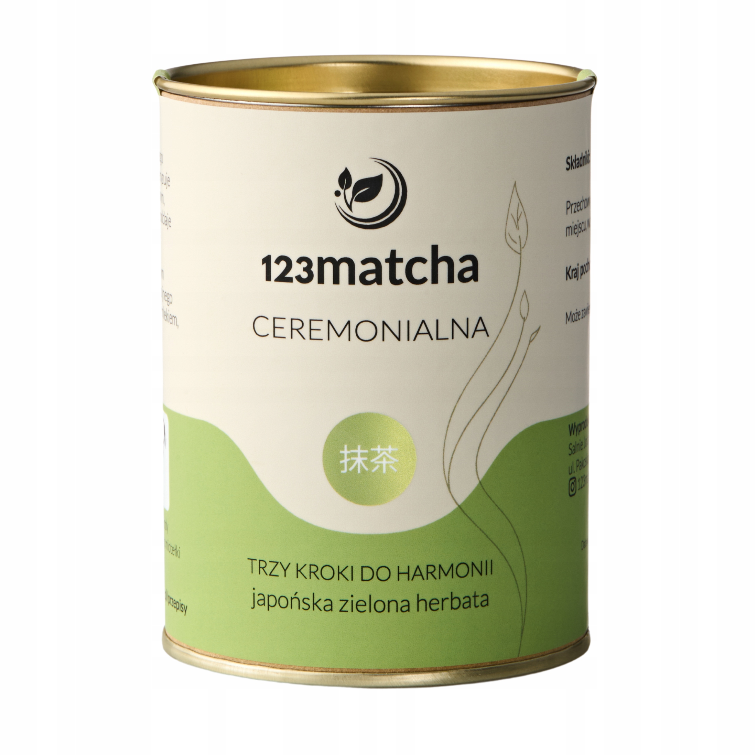 Zielona Herbata Matcha Ceremonialna 100g Japońska sproszkowana 123Matcha