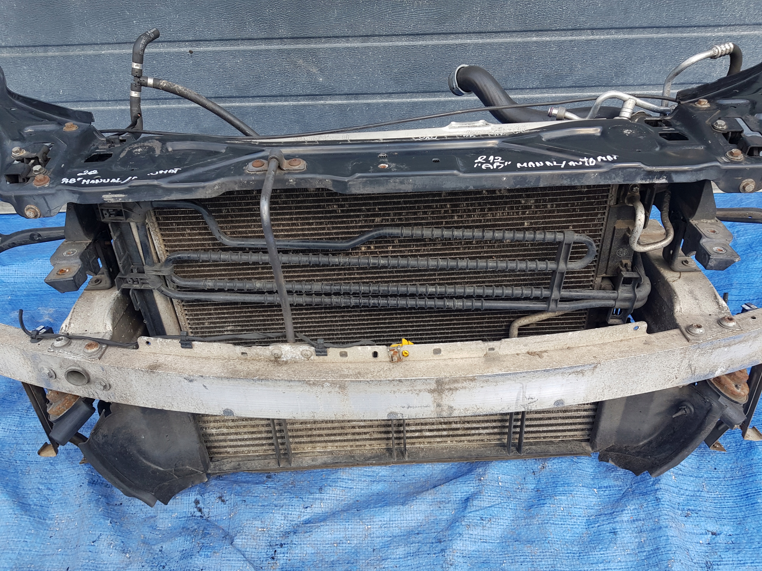 support panel for radiators radiator MERCEDES W212 2.2 CDI MANUAL AUTOMAT
