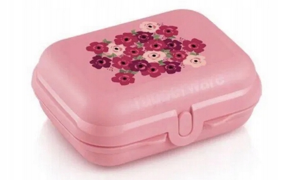 

Tupperware muszelka śniadaniówka kwiaty pojemnik