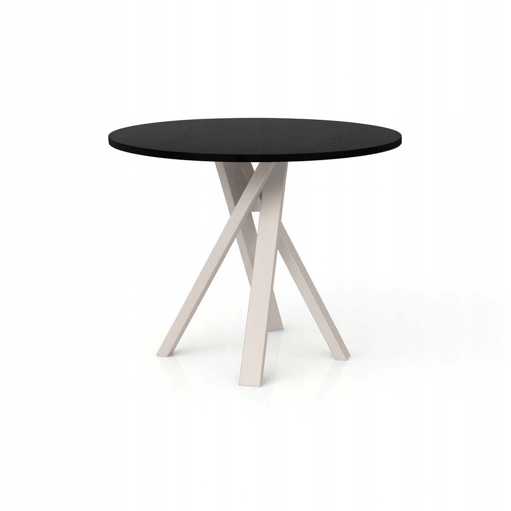 Velký stůl do obývacího pokoje, černý loftový stůl 110, kancelářský stůl kulatý