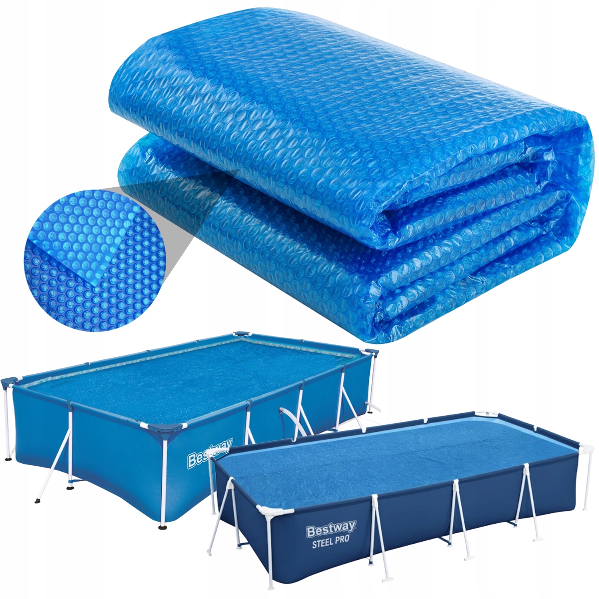 Krycí Plachta Solární fola Bestway Steel Pro 400 x 211 cm