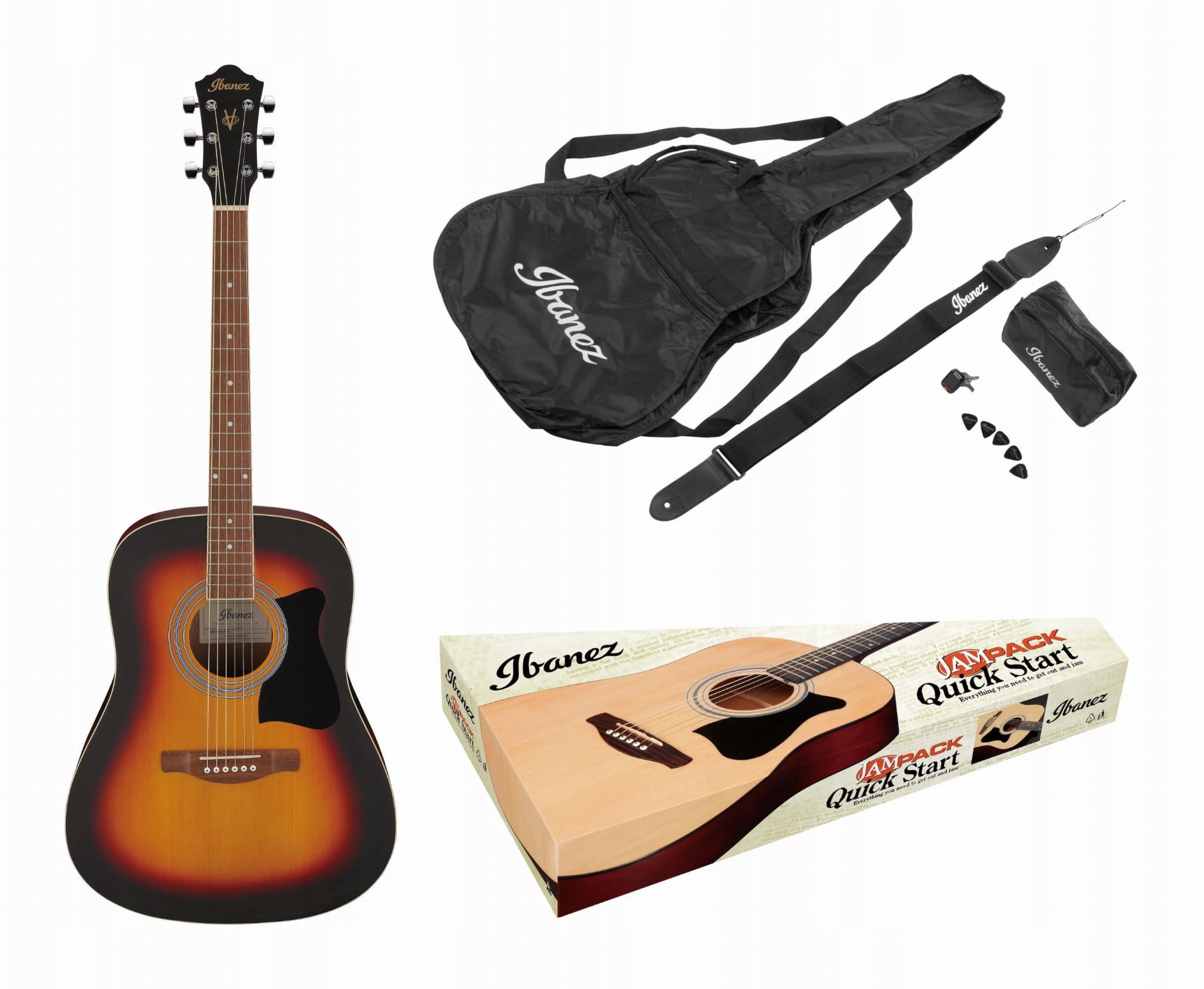 Ibanez V50NJP-OVS gitara akustyczna zestaw