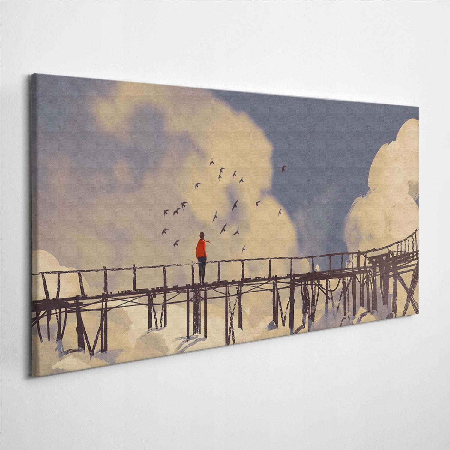 

Fotoobraz na płótnie Most Człowiek Niebo 100x50 cm