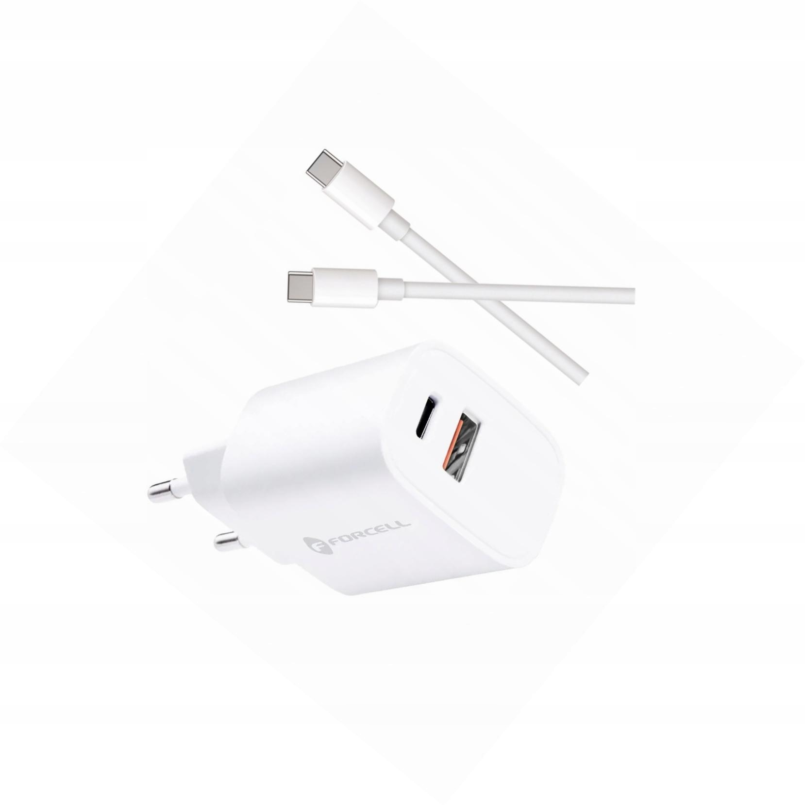 Szybka ładowarka 30W 2 wejścia z kablem Usb-c do Motorola Moto G56