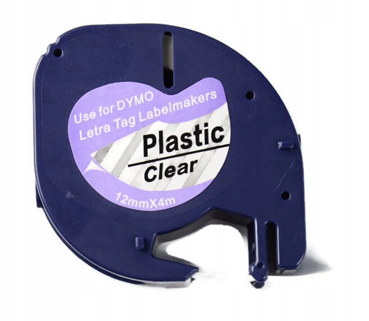 

Taśma do Dymo LetraTag 12mmx4m przeź 12268 S072154
