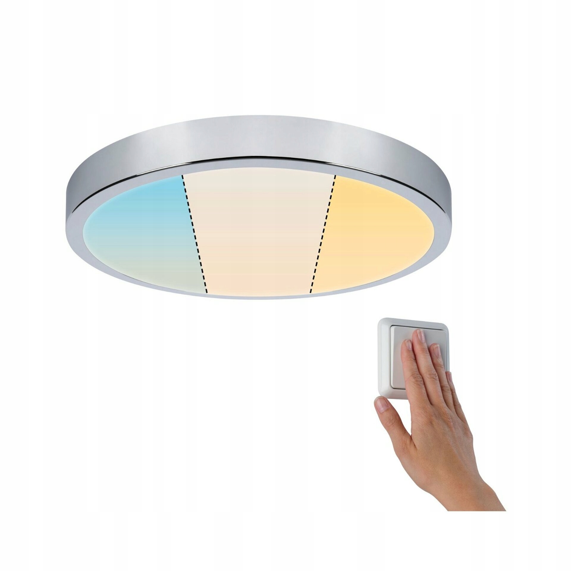 Paulmann Led panel Aviar 24W IP44 WhiteSwitch kruhový chróm 2 700K