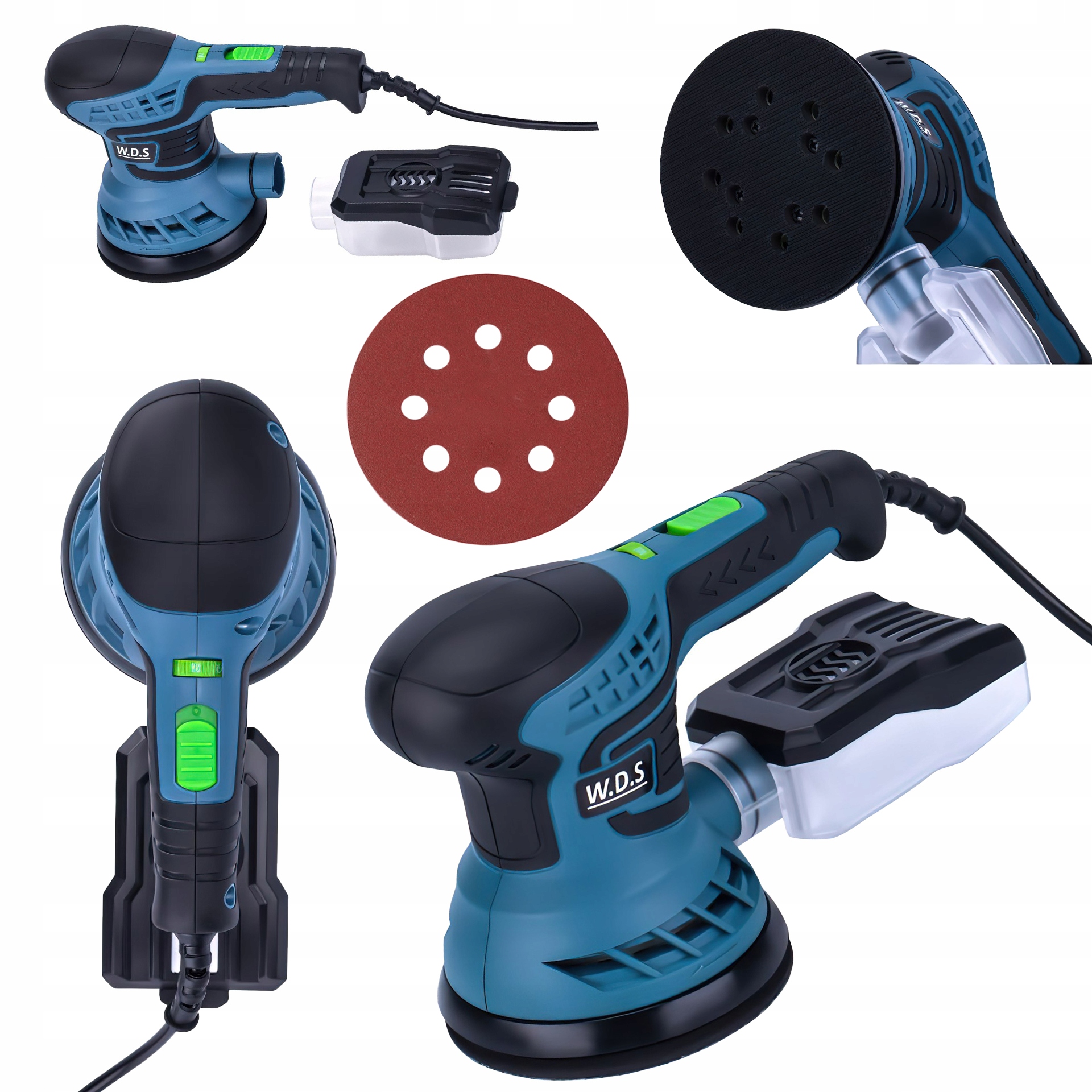 Síťová excentrická bruska 230V 1500W 13.000 Rpm 125 mm W.d.s.