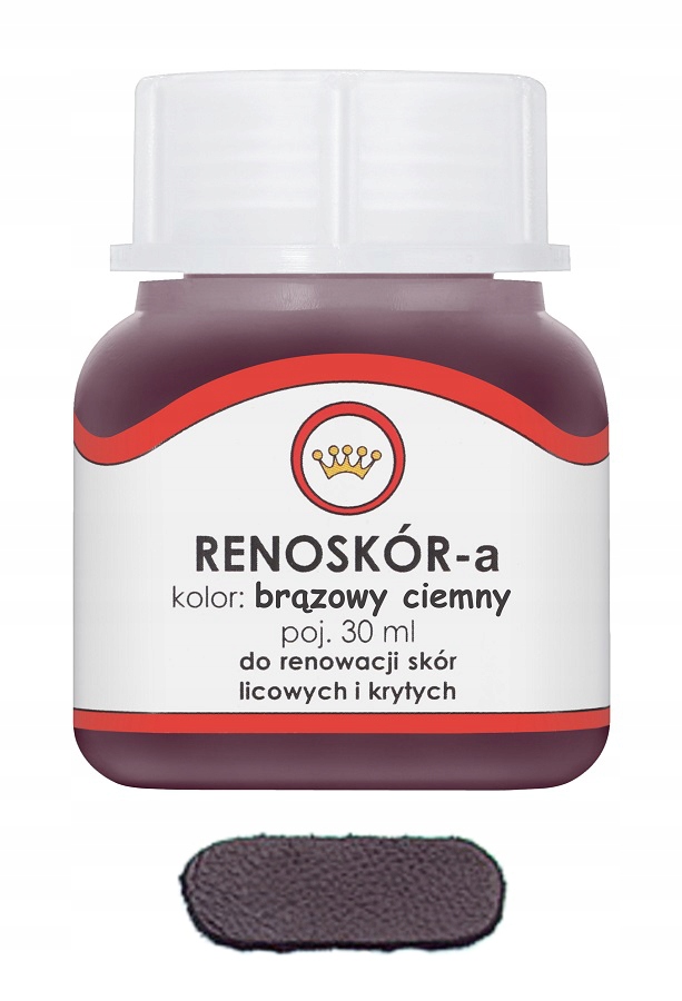 

Renoskór Farba Lakier Do Skóry Ciemny Brąz 30ml