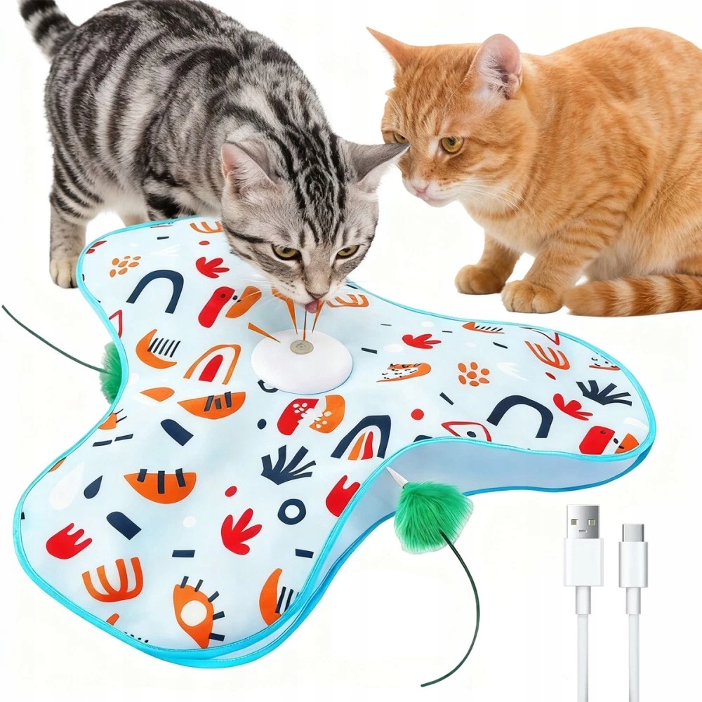 Levně Interaktivní hračka Pro Kočky Kočky Hračka Úkryt Domeček se zvuky myší