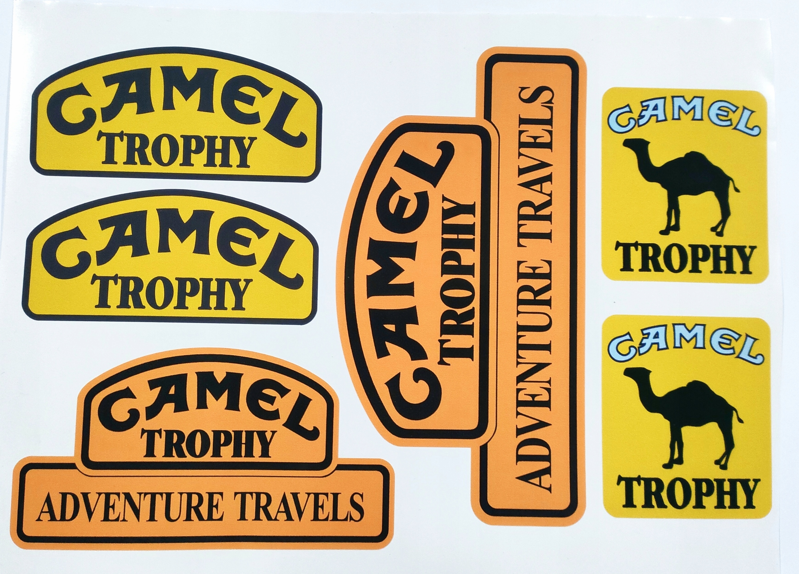 

Zestaw naklejek Camel Trophy , plansza