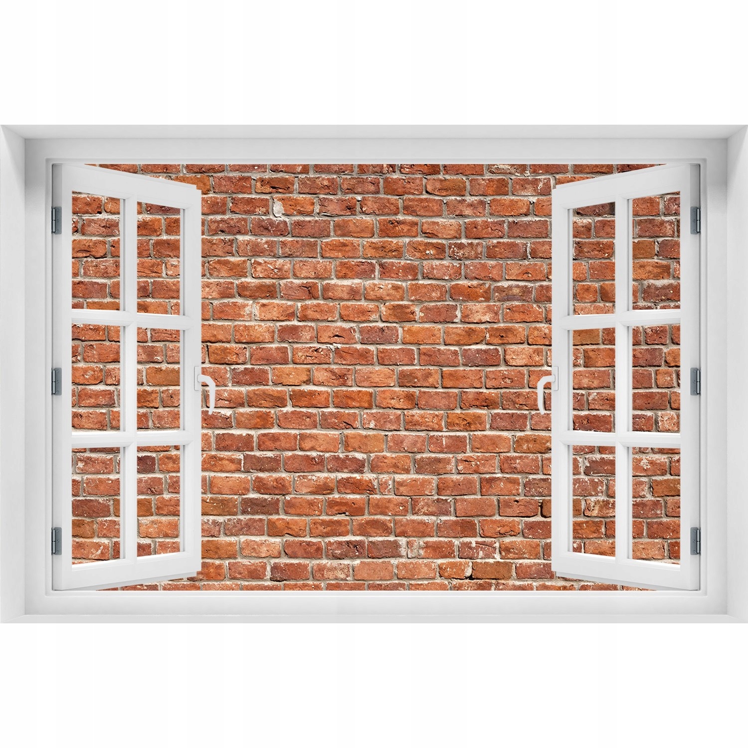 

3D Okno Naklejka ścienna Ceglana ściana 150x100