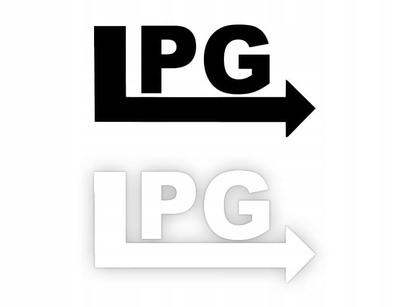 LPG - Naklejka na samochód na auto KOLOR