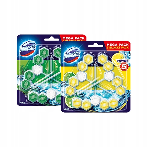 

Domestos Power 5 Kostka Toaletowa 6x55g Lime+Pine