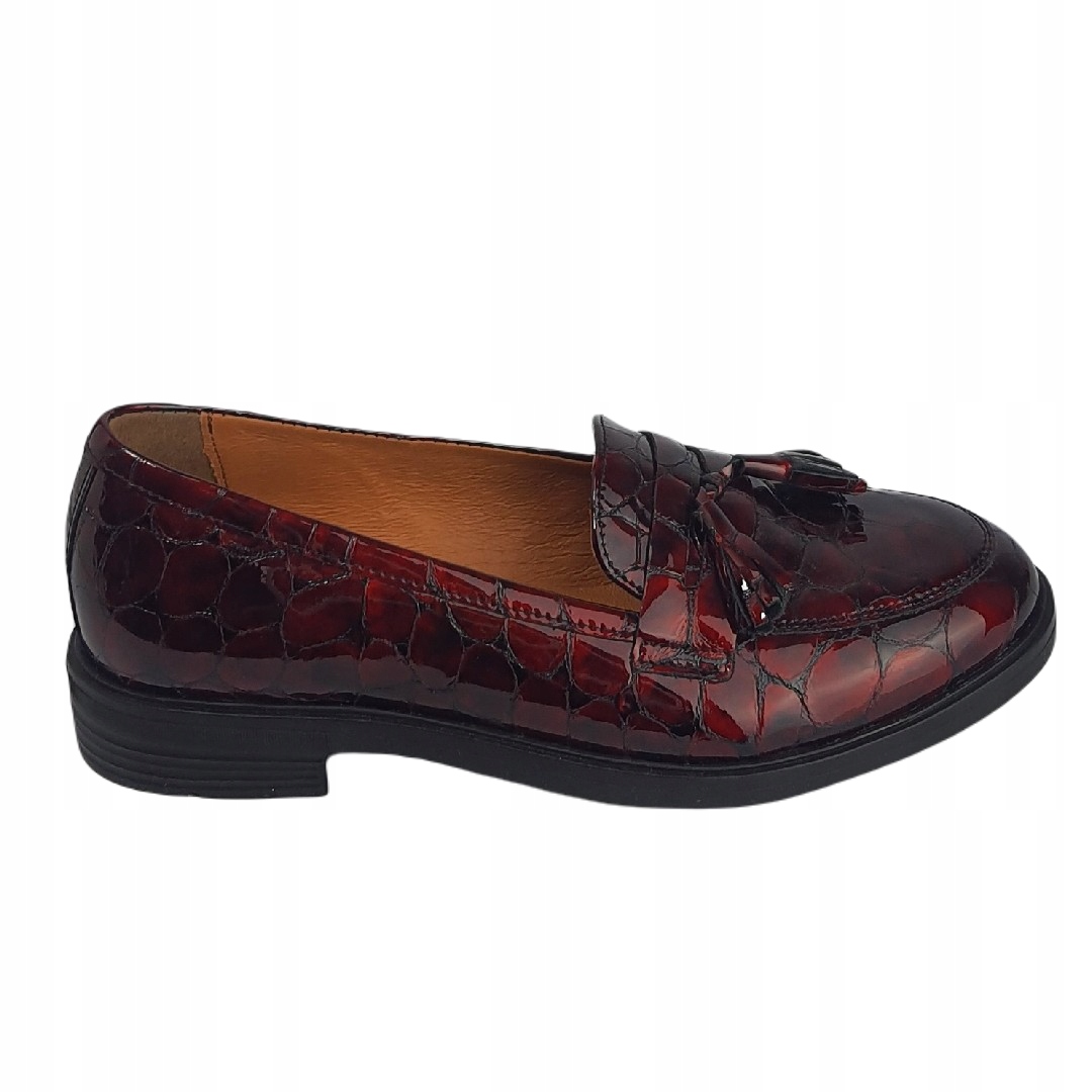 Dámské mokasíny Arka 6146-2313 Bordo Velikost 36, Bordó