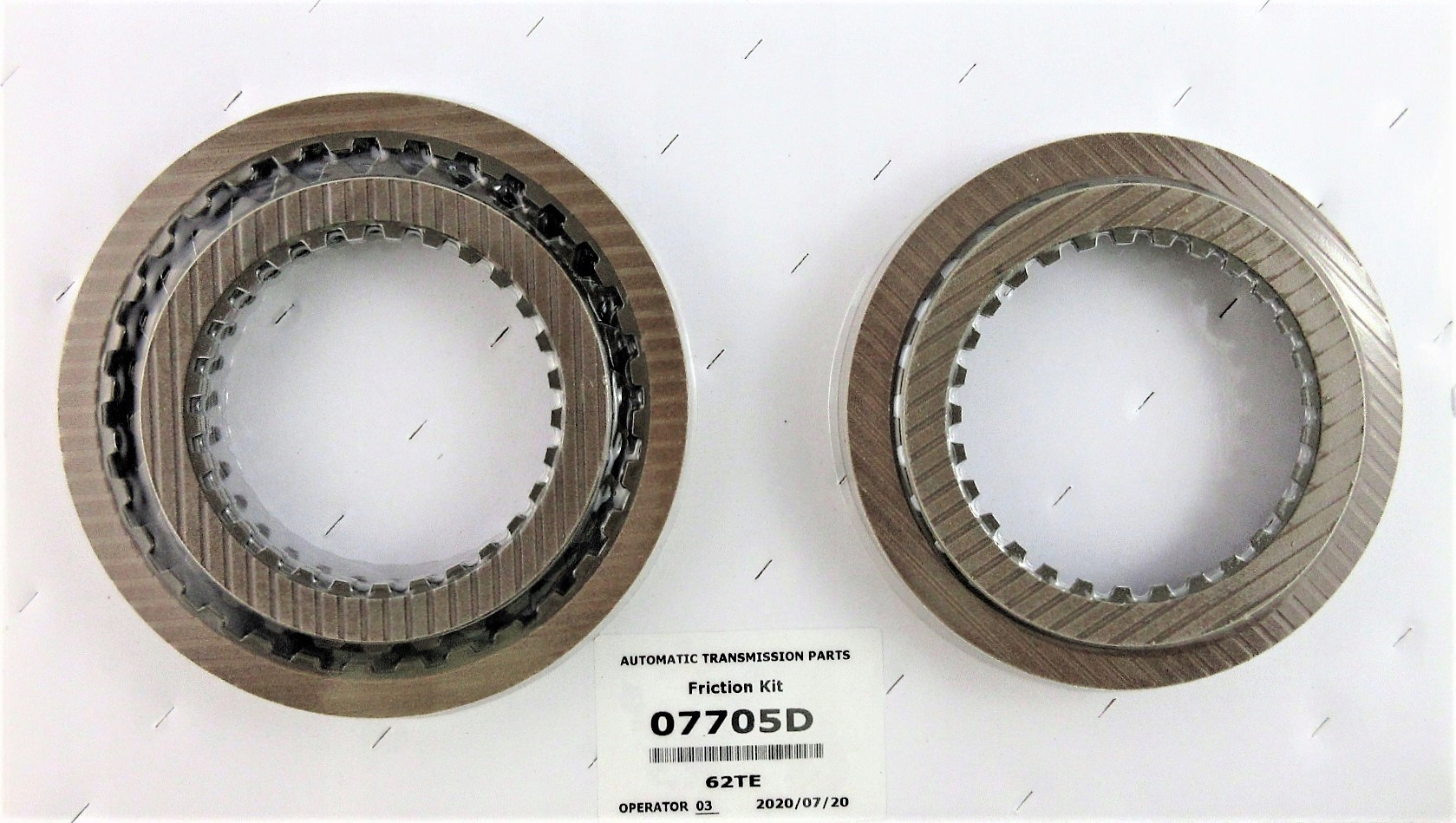 07705D - НАБІР ФРИКЦІЙНИХ ДИСКІВ 62TE 07+