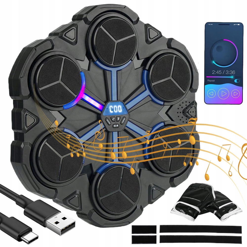 Tréninková Boxovací Deska Pro Bluetooth – Hudební Boxovací Stroj S Bluetooth