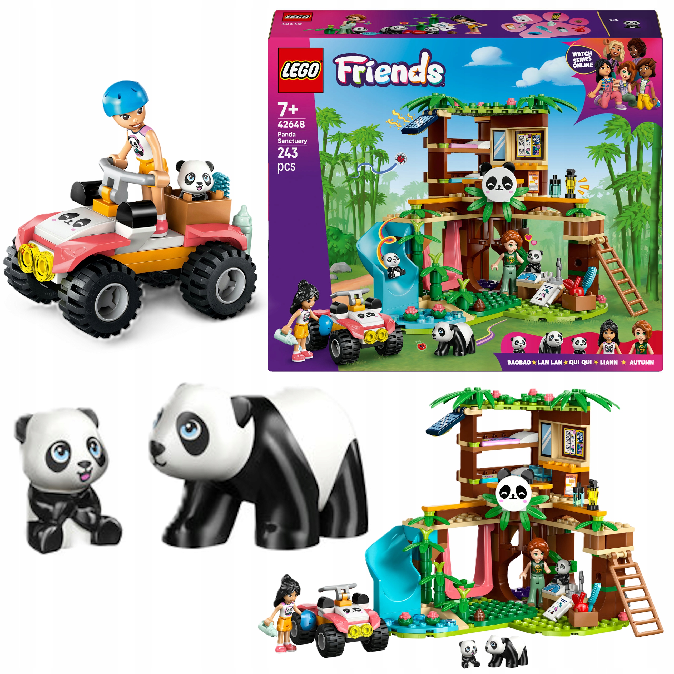 Lego Friends Opieka Nad Pandami W Rezerwacie Zestaw Do Budowania