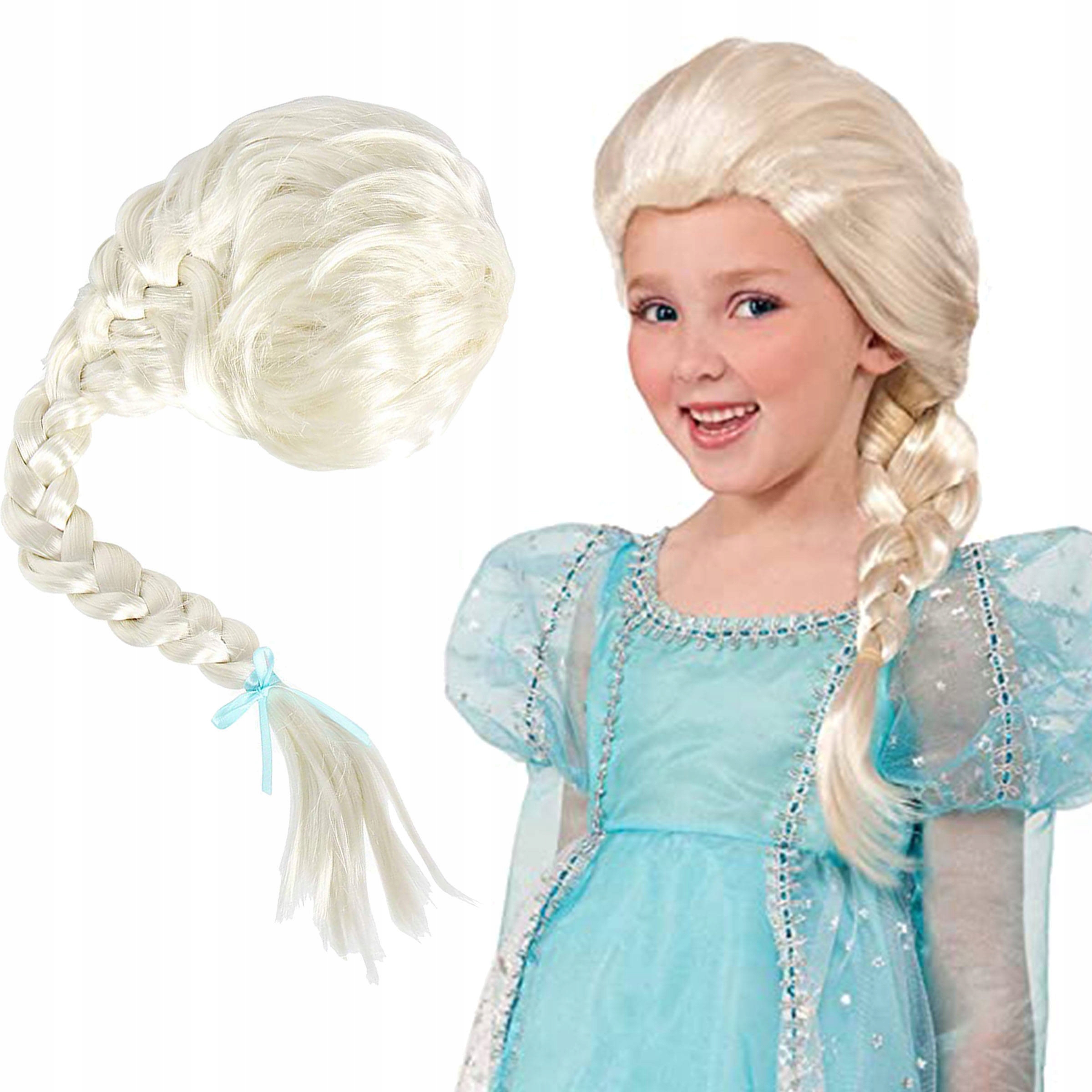 KRAINA LODU PERUKA STRÓJ ELSA DODATEK WARKOCZ