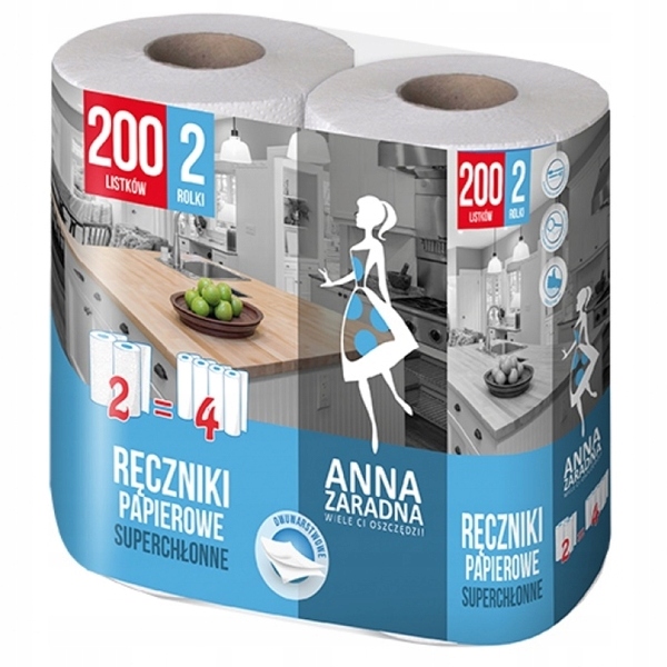 

Ręcznik Papierowy W Roli Biały 2W Anna ZARADNA2szt