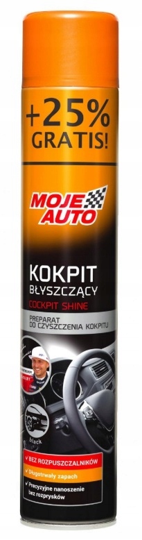 Spray do czyszczenia kokpitu Moje Auto Kokpit Błyszczący Black 750ml
