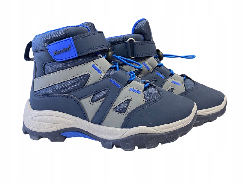 AXIM TRZEWIKI NA WYSOKIE PODBICIE TREKINGOWE GRANAT NIEBIESKI R 38 Marka Axim